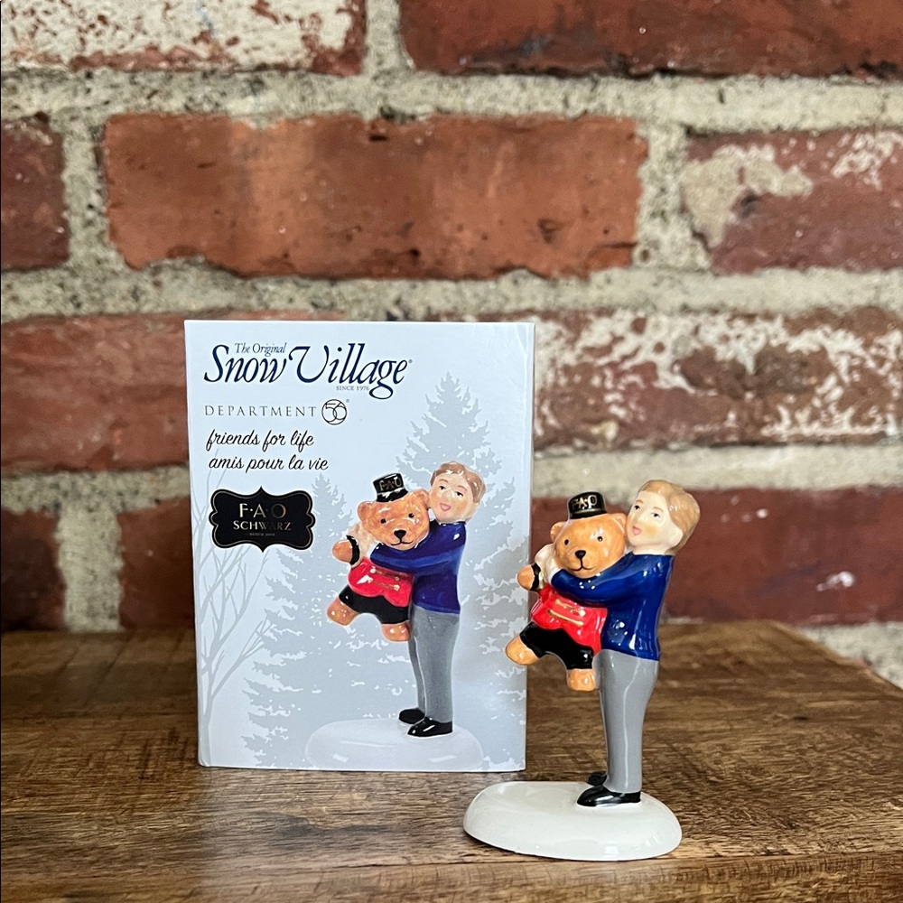 Department 56 Snow Village Friends for Life Figurine FAO Schwartz north pole
